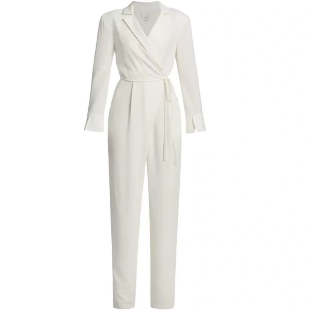 Cinq a Sept Elegant White Jumpsuit - Picture 4 of 8